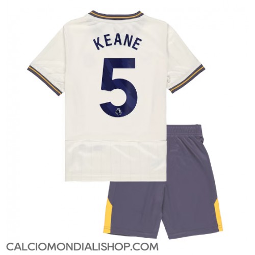 Maglie da calcio Everton Michael Keane #5 Terza Maglia Bambino 2024-25 Manica Corta (+ Pantaloni corti)